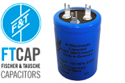 F&T Electrolytic Type LFAZ Dual Section Radial Capacitors
