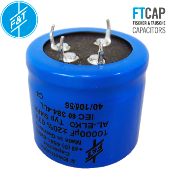 FTSI4PH-010: 10000uF 63Vdc F&T SI4PH Electrolytic Capacitor 