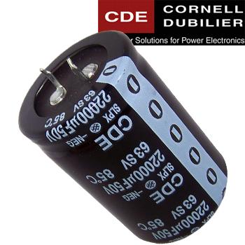 Cornell Dubilier SPLX Electrolytic Capacitors