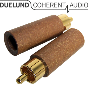 Just arrived - the all new Duelund RCA plugs - Gold or Rhodium plated available