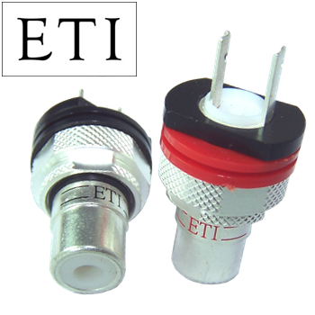 ETI Research FS-08 Silver RCA Socket