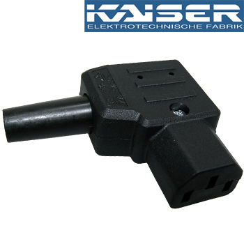 Kaiser IEC plug, Right Angled