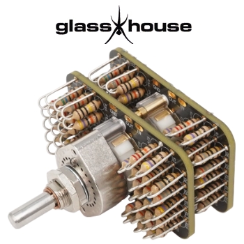 Glasshouse Stereo Jumbo 47 Stepped Attenuator Elma / 0.5W Audio Note non-magnetic tantalum resistors, Shunt version