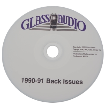 Glass Audio CD 1990 & '91 back issues
