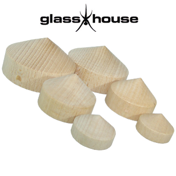 Glasshouse Large Wooden Cone Feet