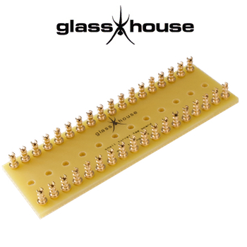 Glasshouse small turret tag board - gold plated