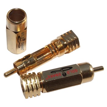 Gold Snake audio grade RCA plug (pair)