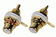 Gold plated Insulated RCA sockets