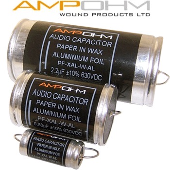 Ampohm Aluminium Foil Paper in Wax Capacitors - DISCONTINUED