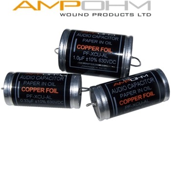 Ampohm Copper Foil Paper in Oil Capacitors - DISCONTINUED