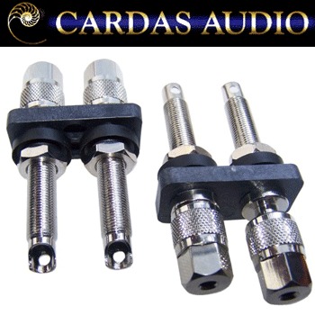 Cardas CCRR-L rhodium silver plate posts