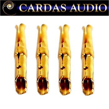 Cardas PCC EG Clips, Brass, Gold plate