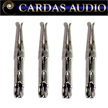 Cardas PCC ER Cartridge Clips, Brass, Rhodium plate