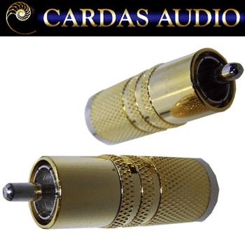 Cardas SRCA RCA plug, rhodium over silver plate