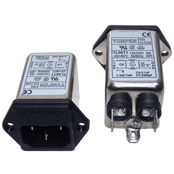 RF Filtered IEC Inlet Socket with Fuse