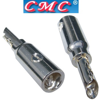 CMC-0658-AG: CMC Silver-plated 4mm banana plug
