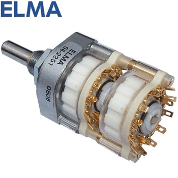 Elma 4 pole 6 way switch, 04-2264