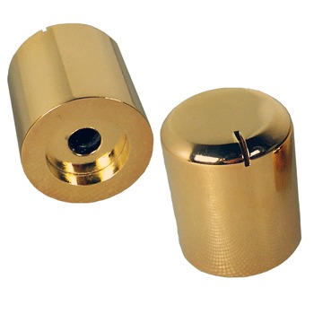 Solid Brass, Gold Plated Knob (25mm dia.) - DISCONTINED