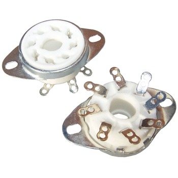 SK8CBC6: White octal ceramic chassis mount, valve base