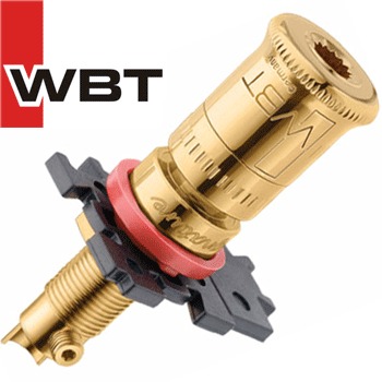 WBT-0730.11 classic Polished Gold Plated Pole Terminal