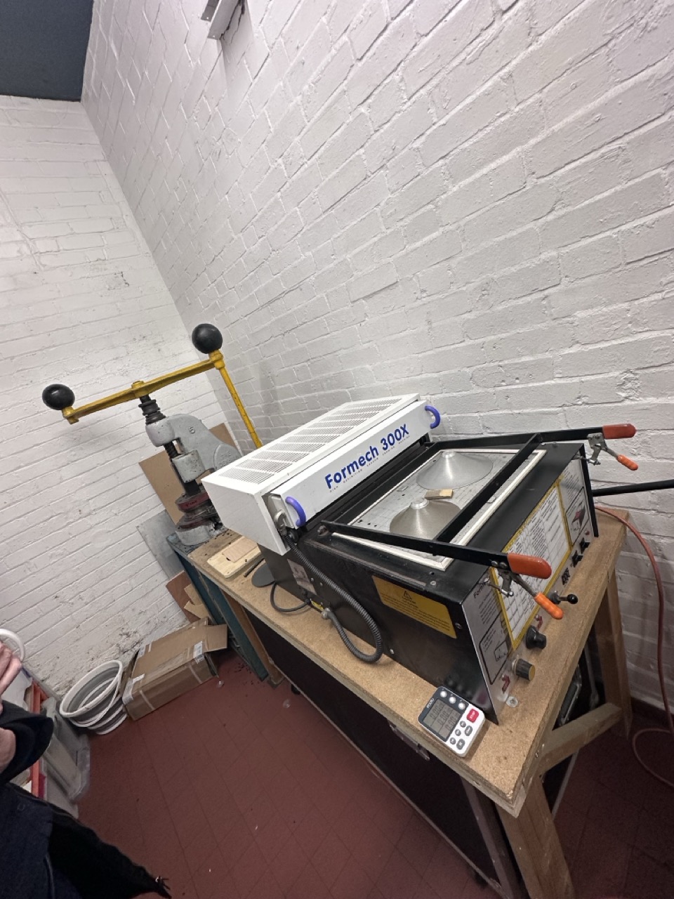 Their vacuum forming machine.