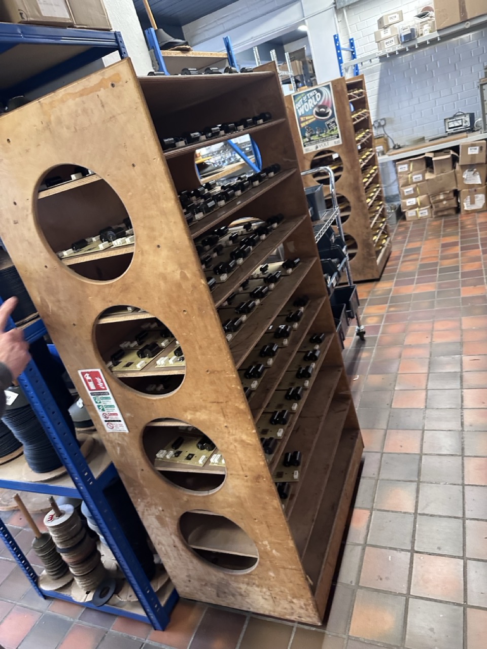 Assembled crossover boards ready for the coils to be added.