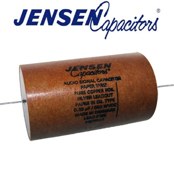 Jensen Copper Foil, Paper in Oil, in a Paper can Capacitors