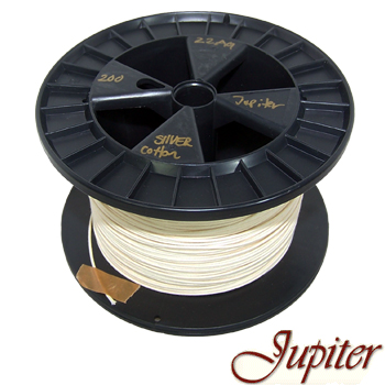Jupiter AWG 22, Pure Silver 4N cotton insulated wire (0.65mm)