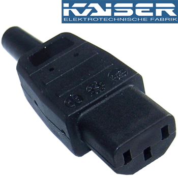KAISER-794: Kaiser Female IEC plug, Silver Plated