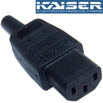 Kaiser IEC plug, Silver Plated Kaiser IEC plug, Silver Plated