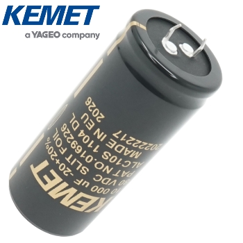 ALC10S-040: 10000uF 80Vdc Kemet Slit Foil Electrolytic Capacitor