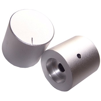 Aluminium silver knob (30mm dia.)