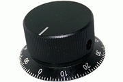 Black "Numbered" Knob, 35mm diameter - DISCONTINUED