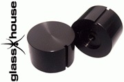 Glasshouse black knob 40mm diameter - DISCONTINUED