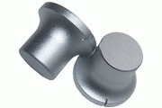 Silver "hat" knob 34mm diameter - DISCONTINUED