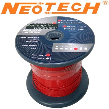 LECT-20: Neotech Rectangular Copper Wire, AWG 20 (1m)