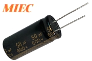 MIEC 600Vdc Radial Electrolytic Capacitors