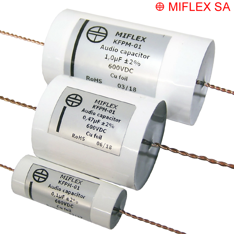 Miflex KFPM-01 Copper Foil Polypropylene Film Capacitors Miflex KFPM-01 Copper Foil Polypropylene Film Capacitors