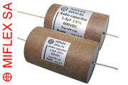 Miflex paper / polypropylene metal film capacitors