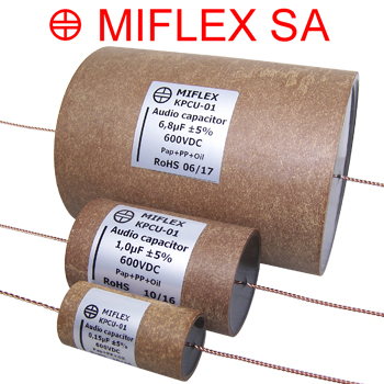 Miflex KPCU Copper Foil Paper / Polypropylene in Oil Capacitors