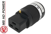 MS HD Power MSC19RG C19 IEC Plug, Gold-plated