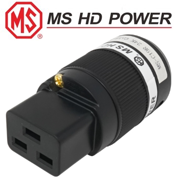 MSC19RG: MS HD Power C19 IEC Plug, Gold plated