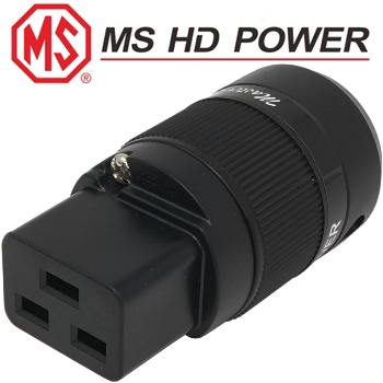 MSC19RRh: MS HD Power C19 IEC Plug, Rhodium plated