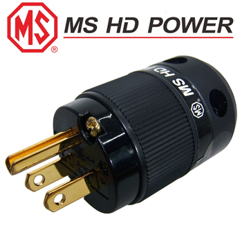 MS515G: MS HD Power US mains plug, Gold plated