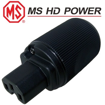 MS HD Power MS9315 IEC Plug, polished un-plated