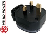 MS HD Power MS328 13A UK mains plug, unplated