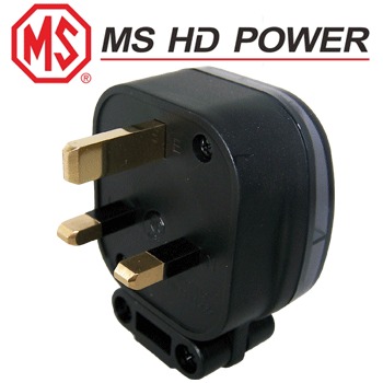 MS HD Power MS328 13A UK mains plug, unplated