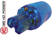 MS HD Power MS9315G Blue IEC Plug, Cryo'ed, Gold Plated