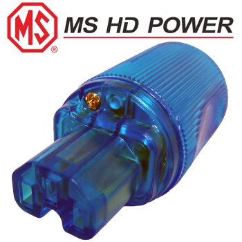 MS9315GK: MS HD Power Blue IEC Plug, Cryo'ed, Gold Plated