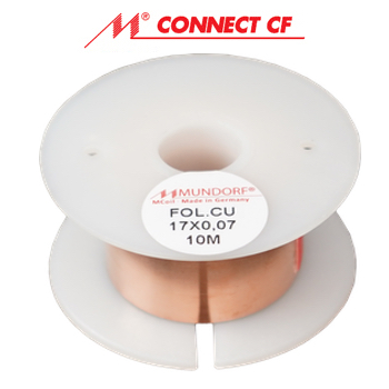 FOL.CU-17x0.07: Mundorf Copper Foil 17mm width x 0.07mm uninsulated (10m)